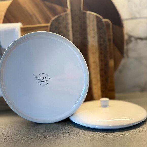 Rae Dunn PANCAKES Ceramic Warmer — Farmhouse Kitchen Decor - Picture 9 of 12